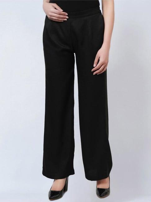 first resort by ramola bachchan black straight pants