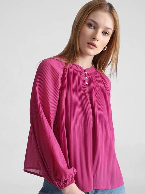 only fuchsia regular fit top