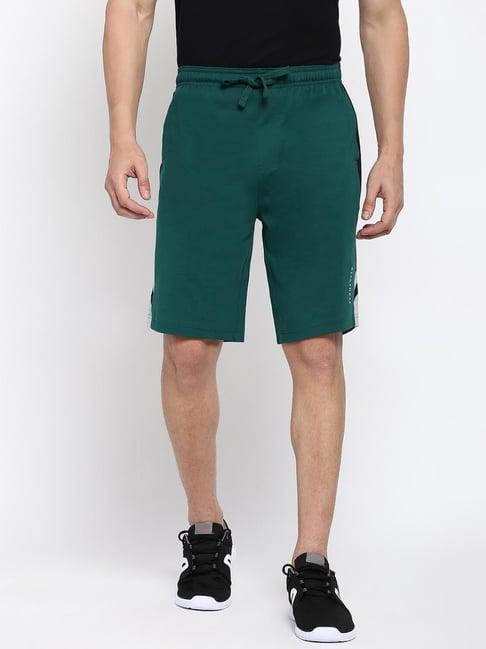 van heusen athleisure regular fit smart tech easy stain release shorts - forest green