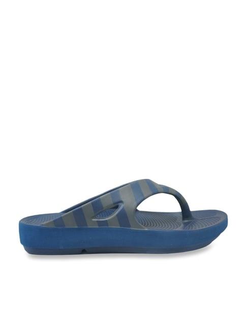 doubleu men's blue flip flops