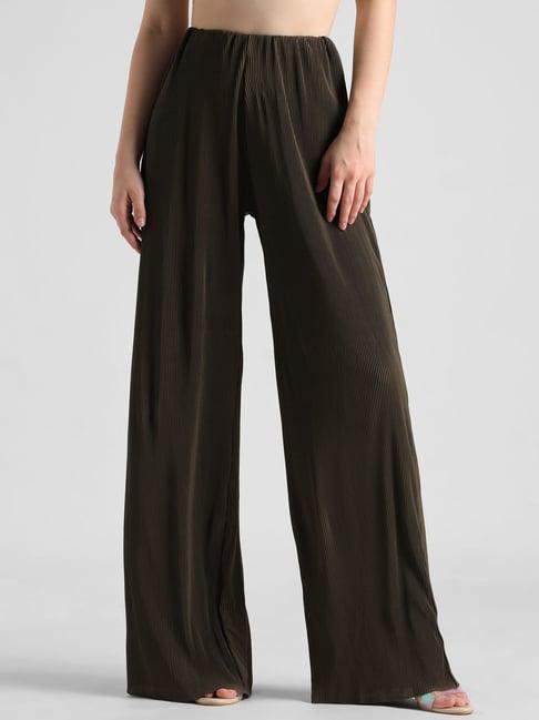 only olive cotton relaxed fit relaxed fit high rise pants