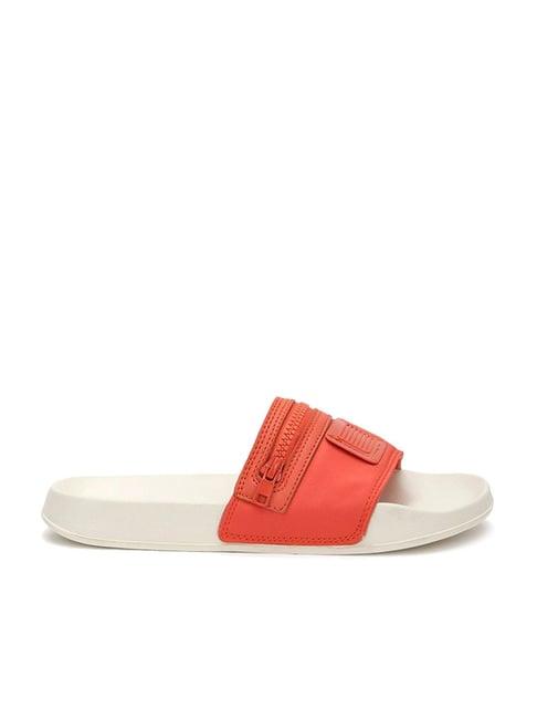 united colors of benetton women's red slides