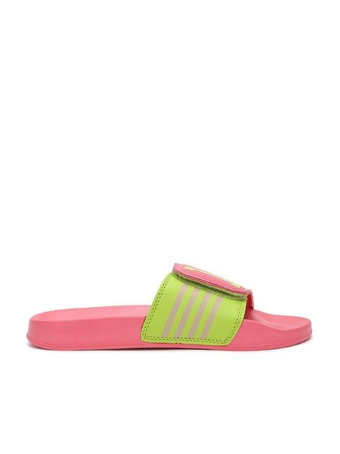 united colors of benetton women's pink slides