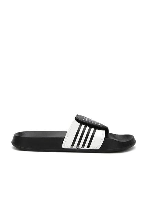 united colors of benetton women's black slides