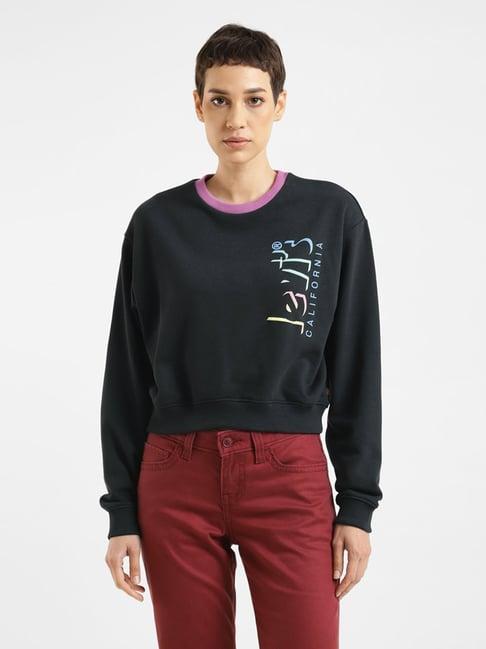 levi's black printed pullover