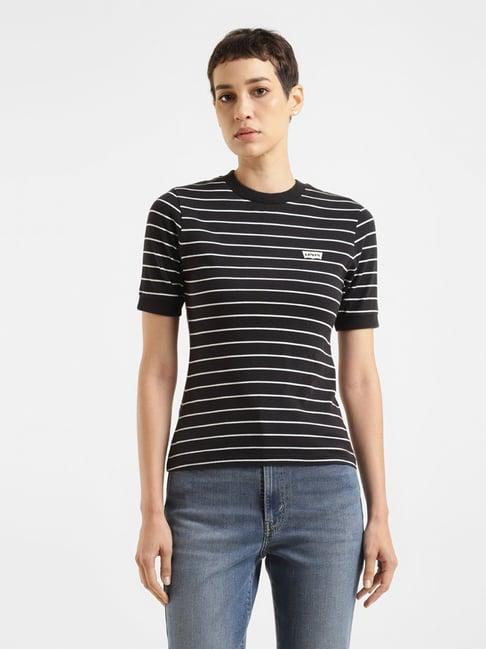 levi's black & white striped t-shirt