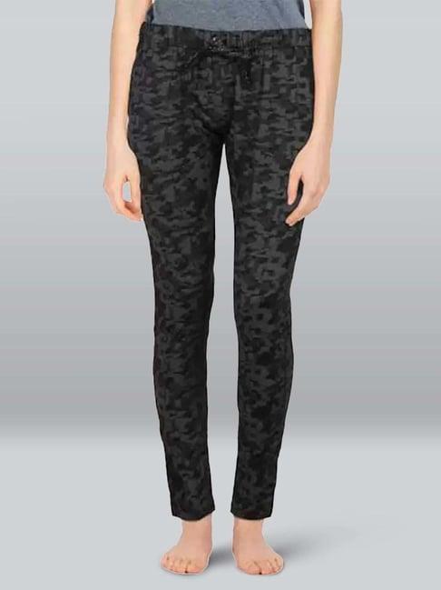 lyra black & grey printed pyjamas