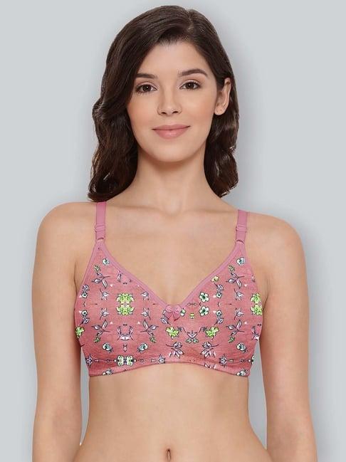 lyra coral cotton printed t-shirt bra