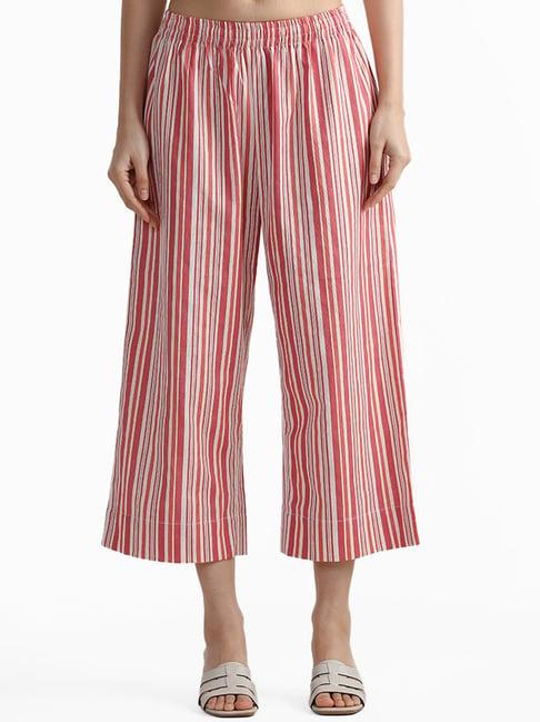 utsa by westside pink striped palazzos