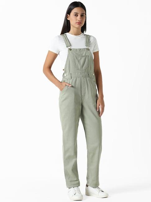 nuon by westside sage denim jumpsuit