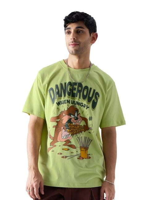 the souled storelooney tunes: hungry tazt-shirtsgreen