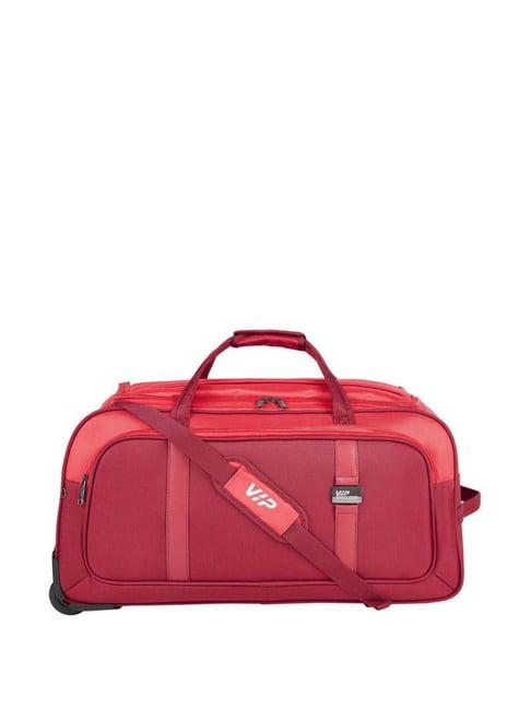 vip tristen x dft maroon medium duffle trolley bag