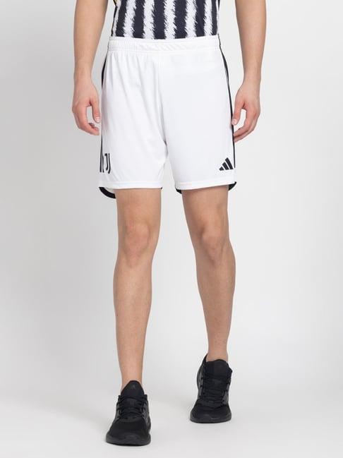 adidas white regular fit printed shorts