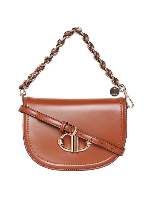 aldo maridom260 tan solid small sling handbag