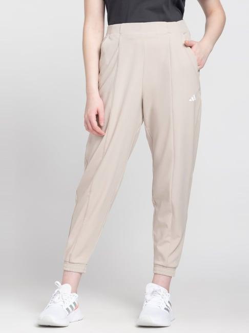 adidas beige training track pants