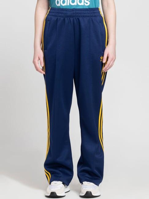 adidas originals navy striped sports track pants