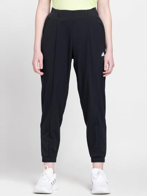 adidas black training track pants