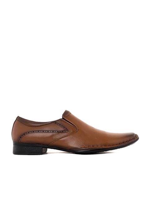 lazard by khadims men's brown formal loafers