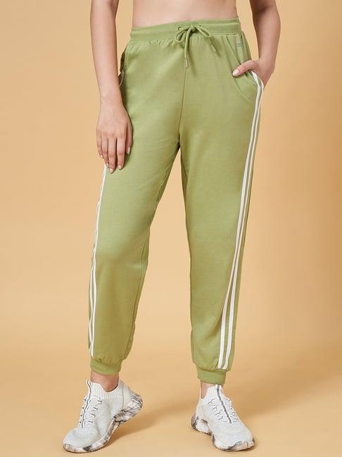 ajile by pantaloons olive green cotton sweat pants