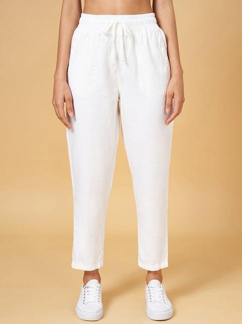 honey by pantaloons white high rise pants