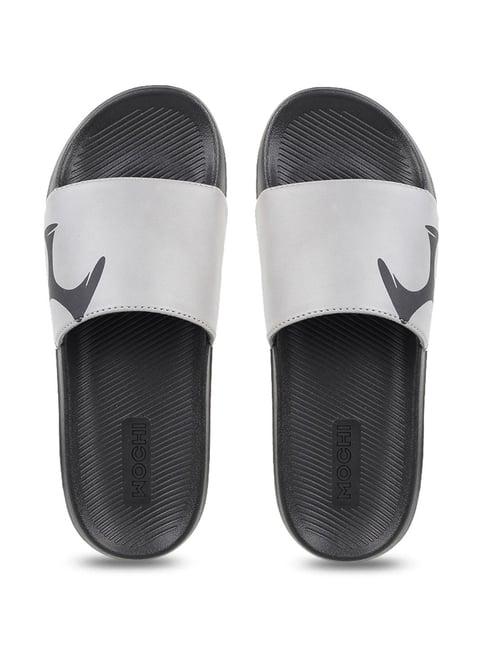 mochi men's grey slides