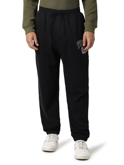 tommy hilfiger black relaxed fit joggers