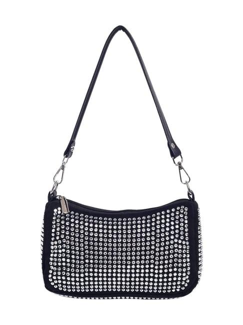 lino perros silver studded medium shoulder bag