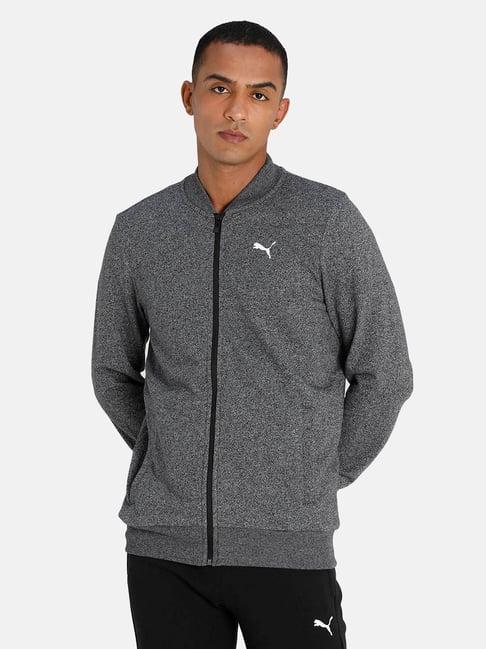 puma charcoal black regular fit jacket