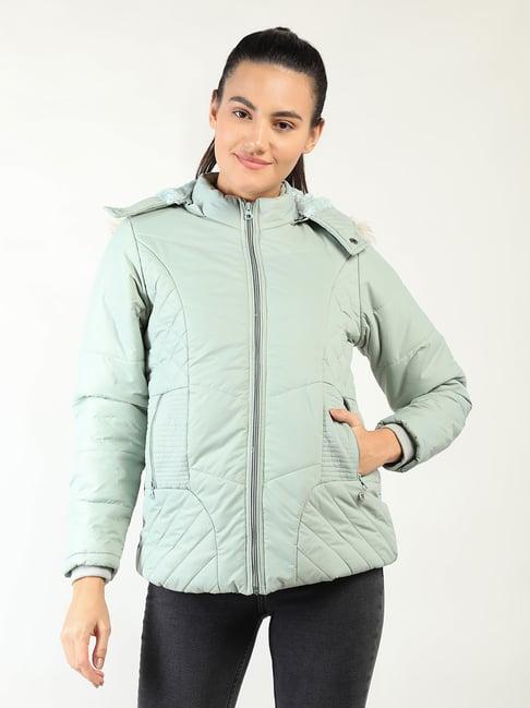 neva pista green hooded jacket