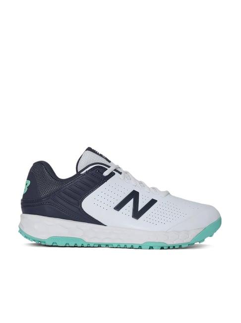 new balance men's 4020 white cricket shoes