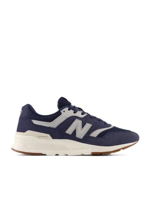 new balance men's 997 indigo blue running shoes