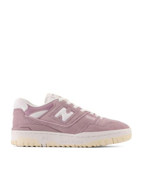 new balance men's 550 lilac casual sneakers