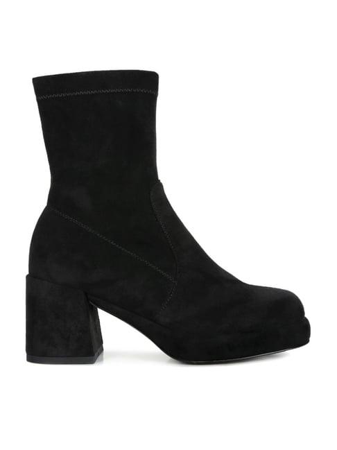 rag & co women's black casual booties