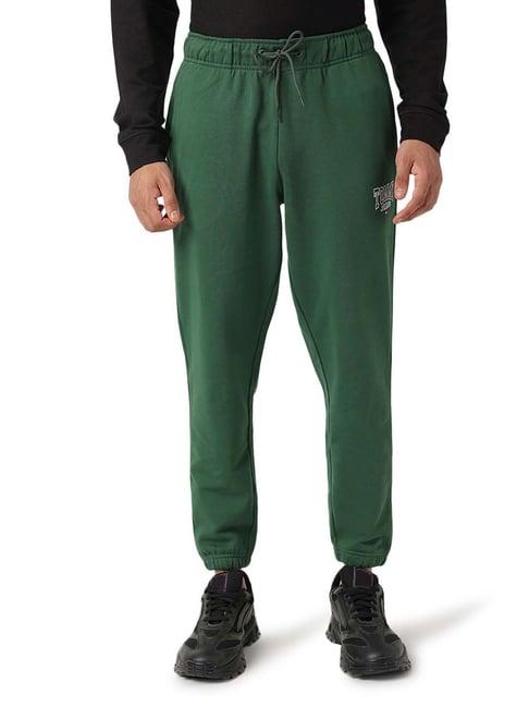 tommy hilfiger collegiate green logo slim fit joggers