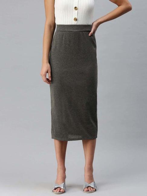 london rag grey shift skirt