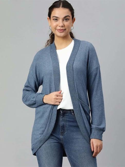 london rag blue full sleeves shrug