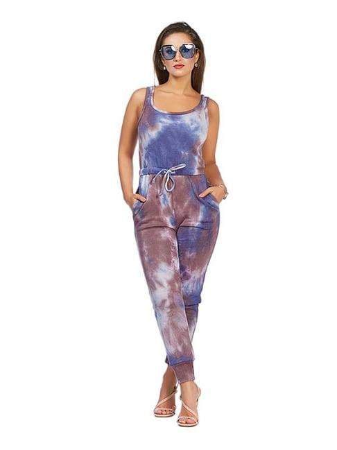 london rag blue printed jumpsuit