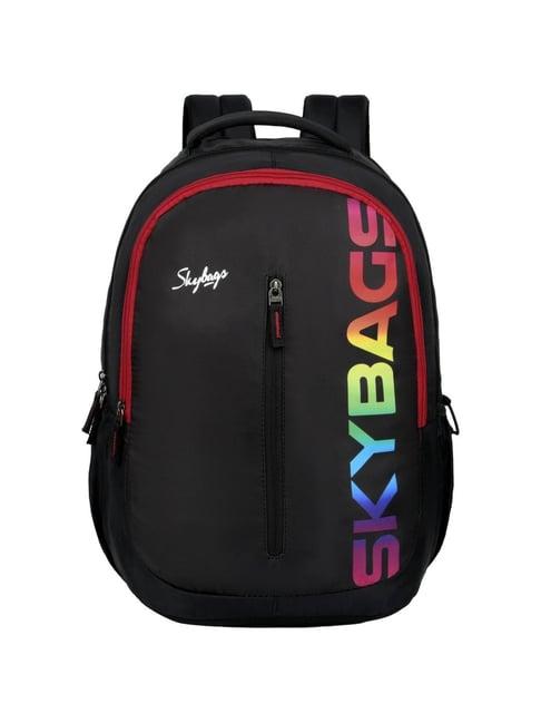 skybags 30 ltrs new neon 23-08 black medium backpack