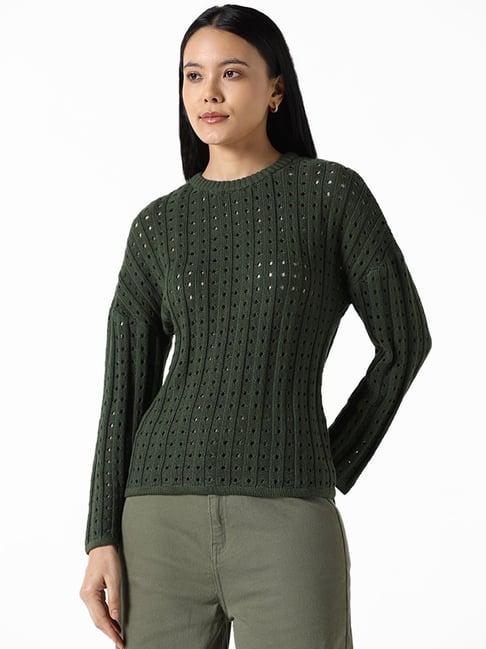 lov by westside green pearl sweater