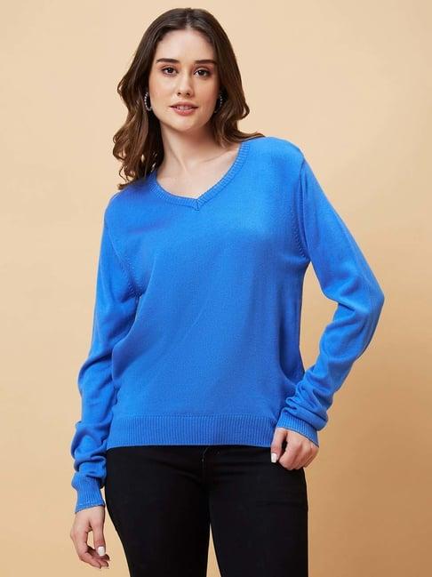 globus blue sweater