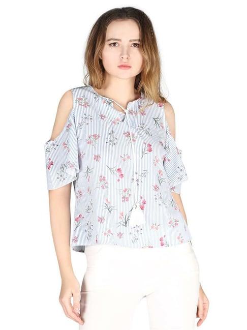 london rag blue printed top