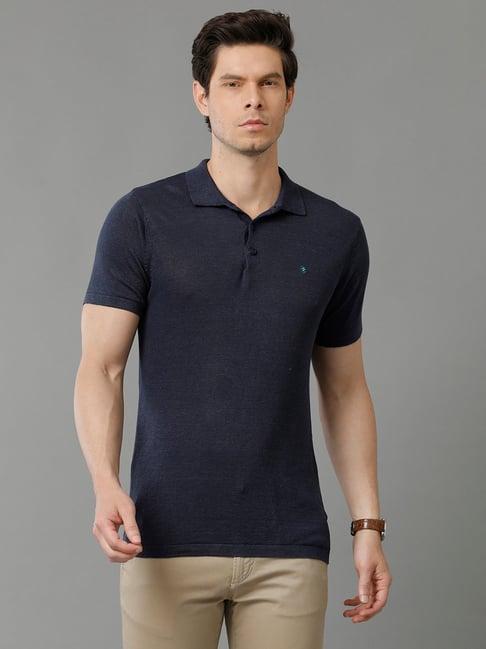 linen club navy contemporary fit polo t-shirt