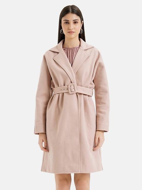 kazo cream wool overcoat