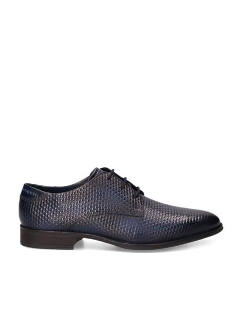 bugatti men's zavinio dark blue derby shoes