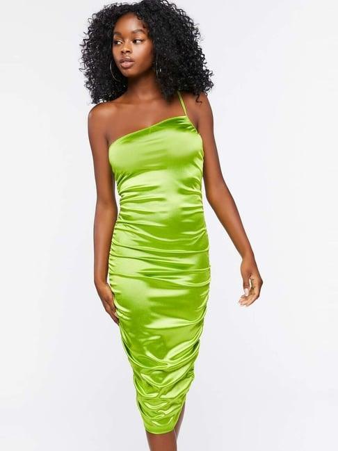 forever 21 green bodycone dress