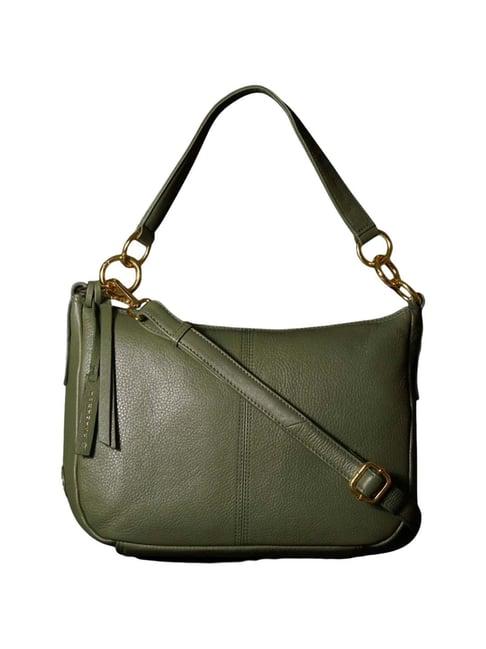 tortoise go everywhere jollie green solid medium shoulder handbag