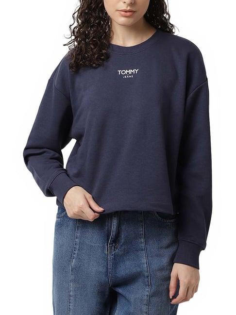 tommy hilfiger twilight navy logo regular fit sweatshirt