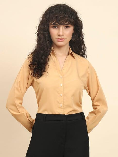 trend arrest beige shirt