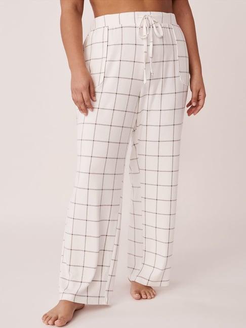 la vie en rose white chequered pyjamas