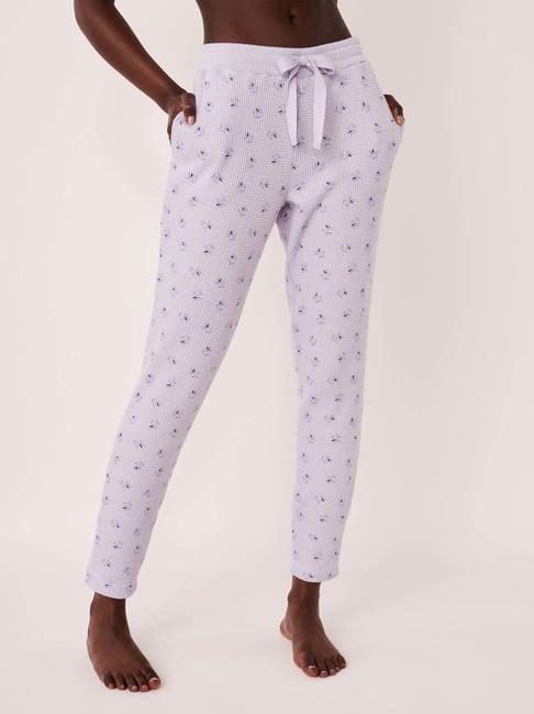 la vie en rose purple printed pyjamas